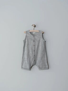 🌿The Simple Folk Beach Bum Playsuit – Grey Melange | Size 12/18 Months | EUC🌿